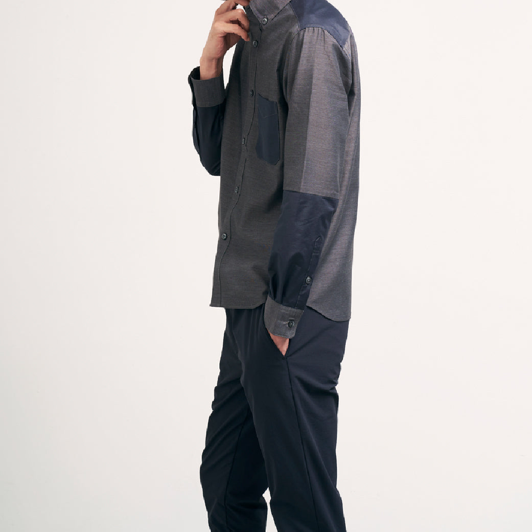 プレミアムコットン切り替えシャツ 41-199102