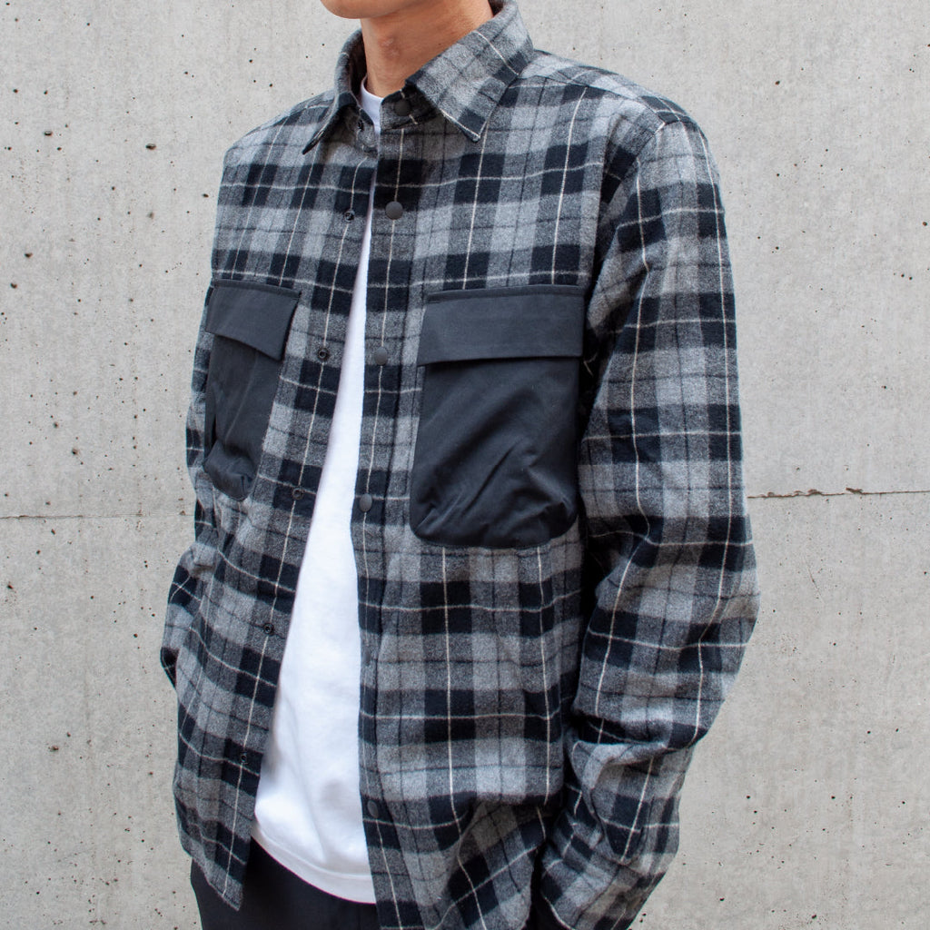 シャギーチェックシャツアウター 41-199104