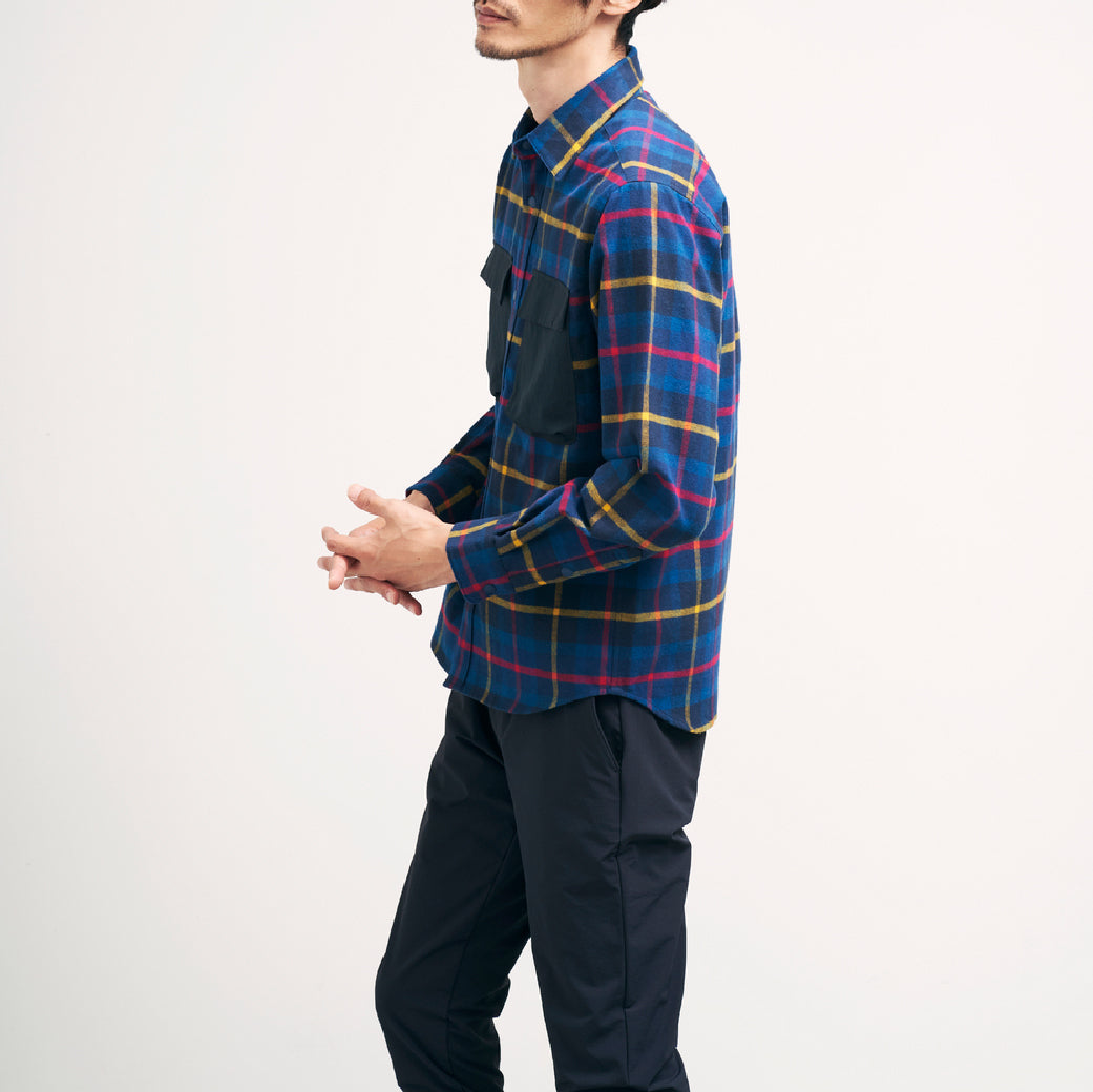 シャギーチェックシャツアウター 41-199104