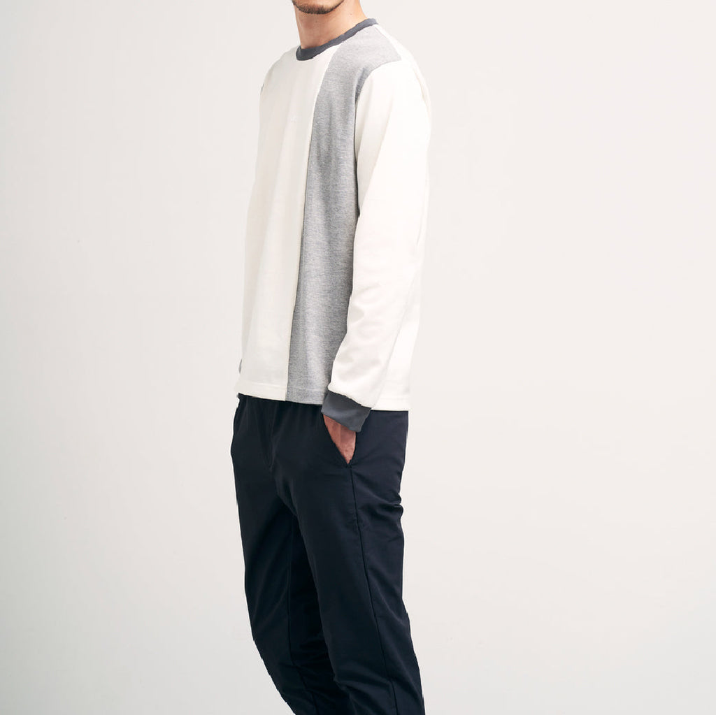 異素材切り替えロングT 41-199105