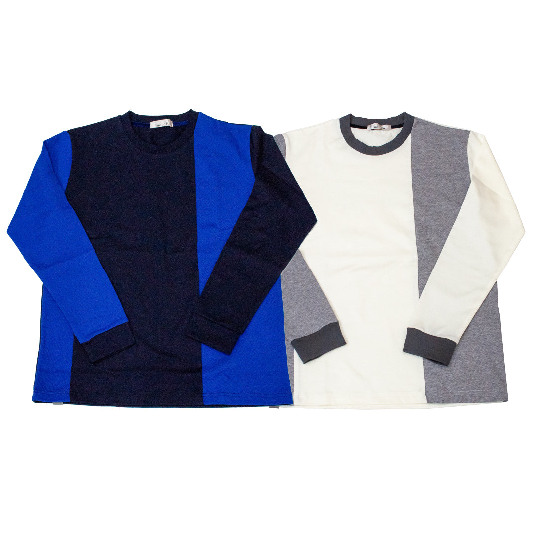 異素材切り替えロングT 41-199105