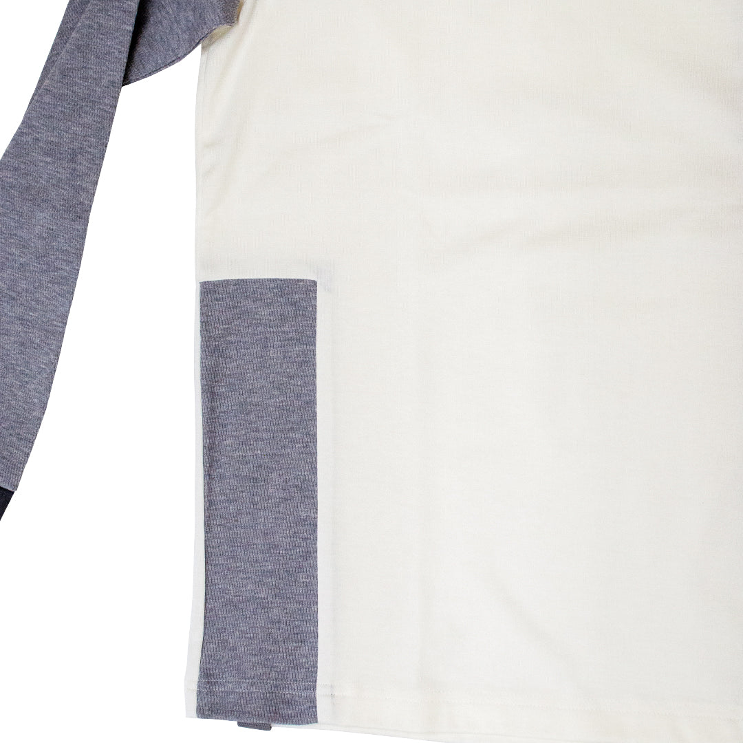 異素材切り替えロングT 41-199105