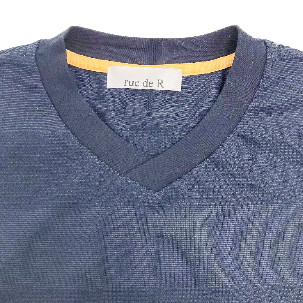 リンクスボーダーVネックロンT 41-112104