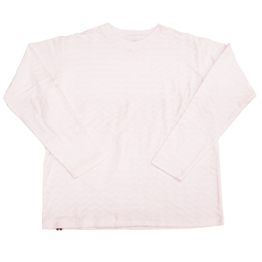 ヘリンボーンリンクス柄　ロングスリーブTシャツ 41-133101