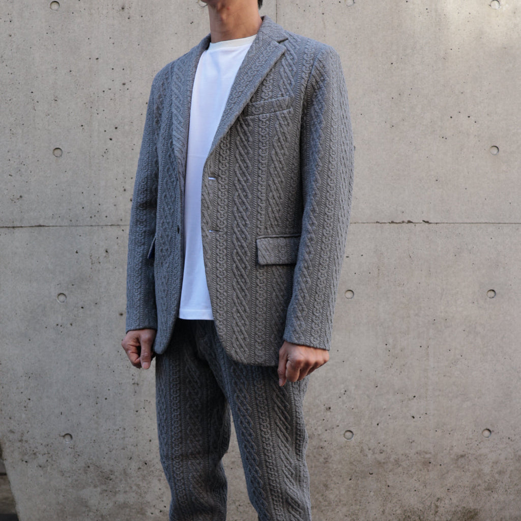 ケーブルニットジャケット 41-329102