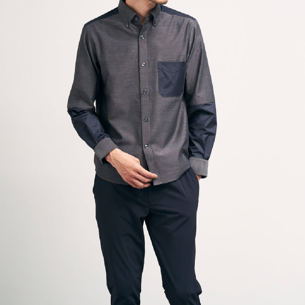 プレミアムコットン切り替えシャツ 41-199102