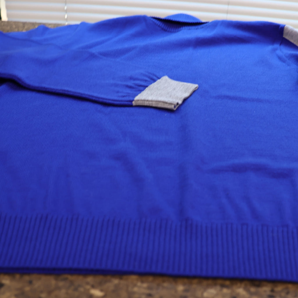 メリノウールバイカラーハイネックニット 41-620101