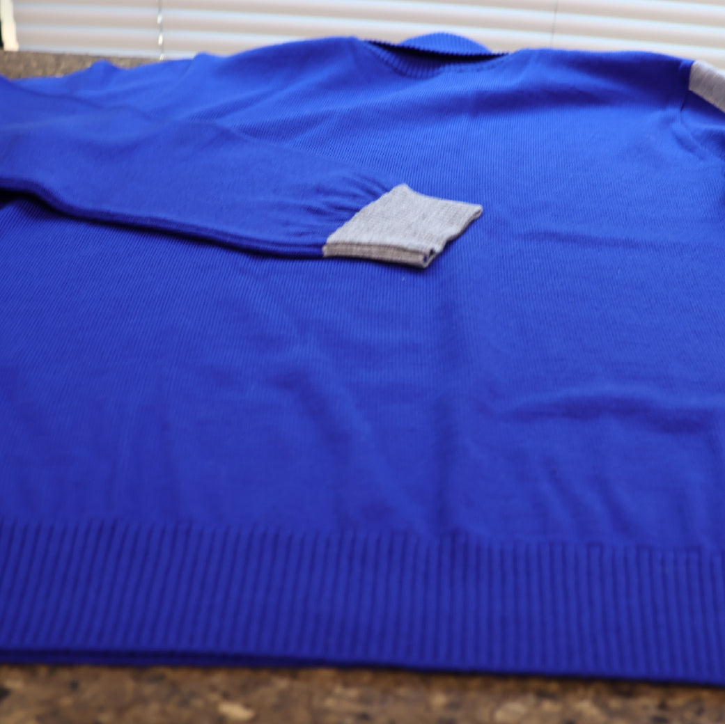 メリノウールバイカラーハイネックニット 41-620101