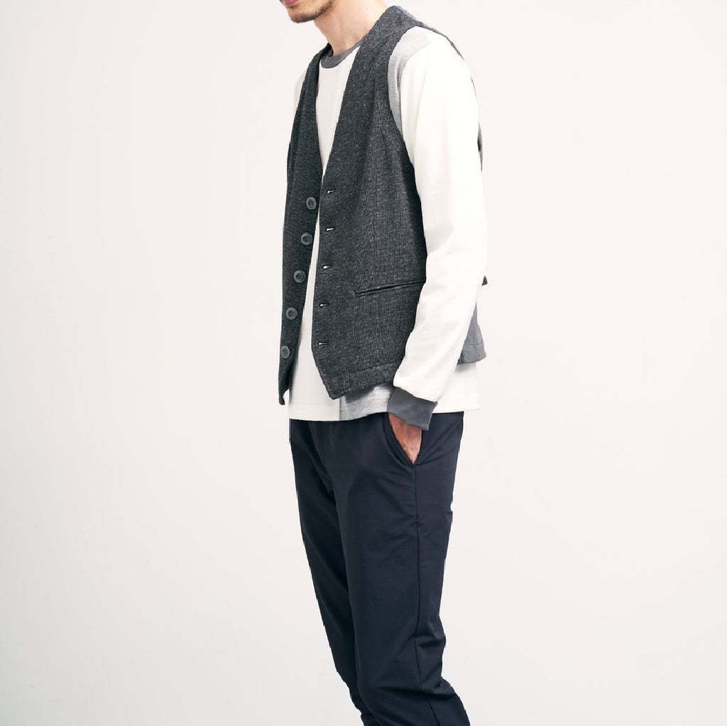 ウールコンジャージーツイルジレ 41-599700