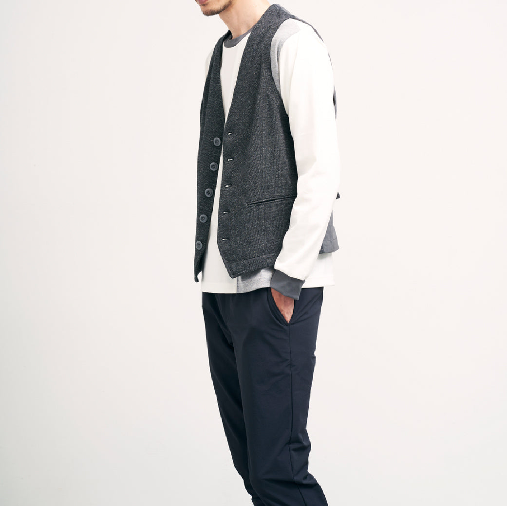 ウールコンジャージーツイルジレ 41-599700