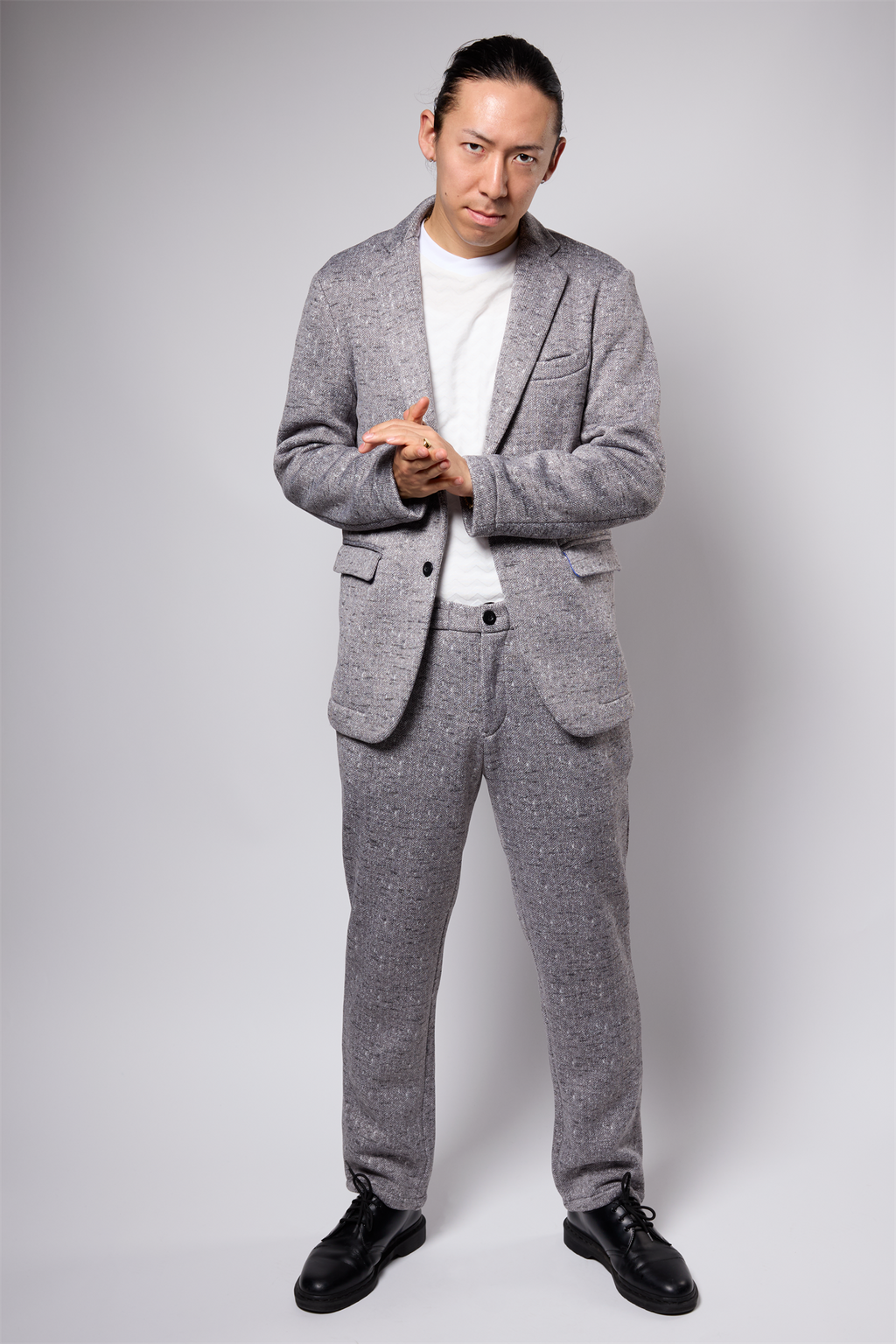 ヘリンボーンプリントジャケット 41-320103