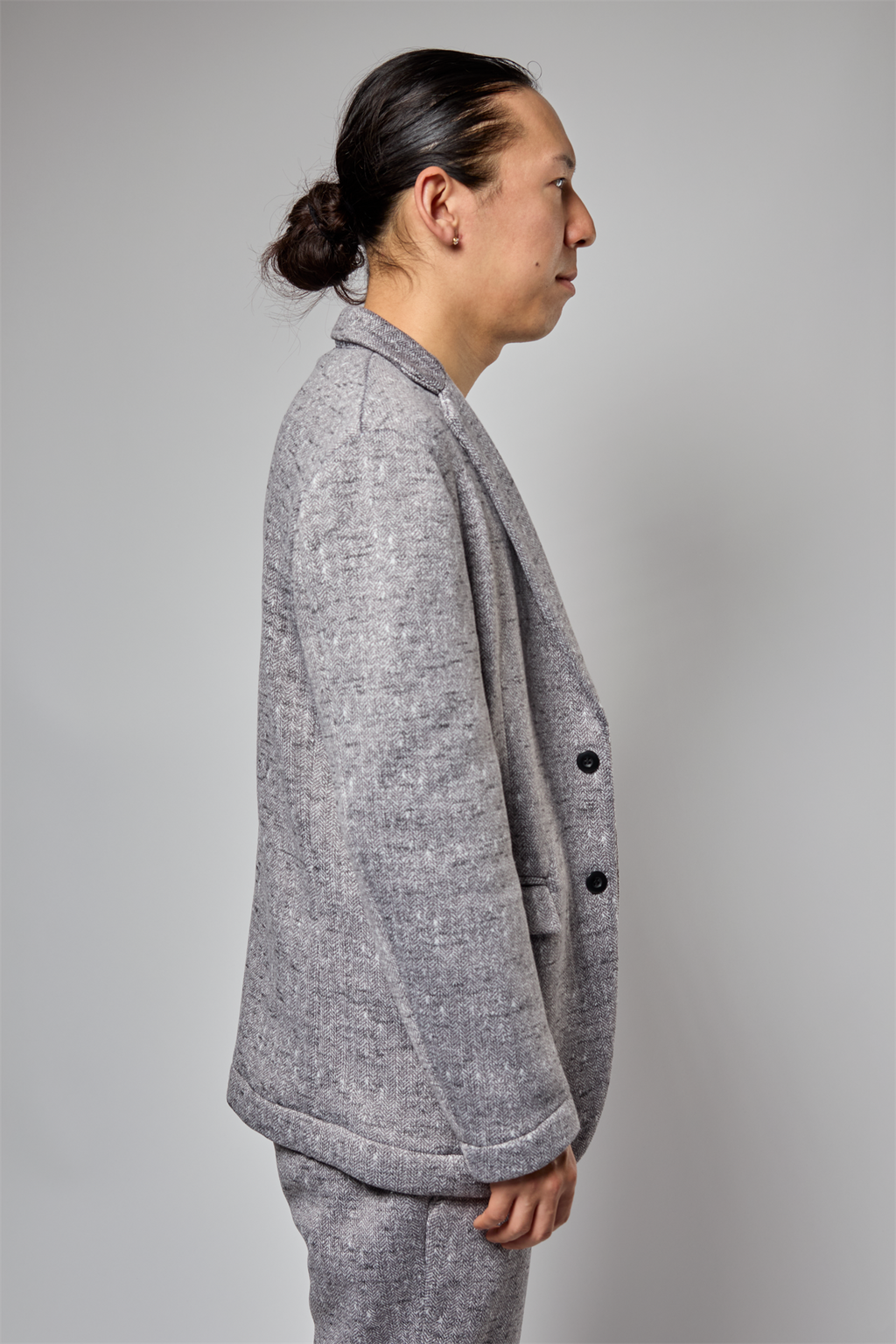 ヘリンボーンプリントジャケット 41-320103