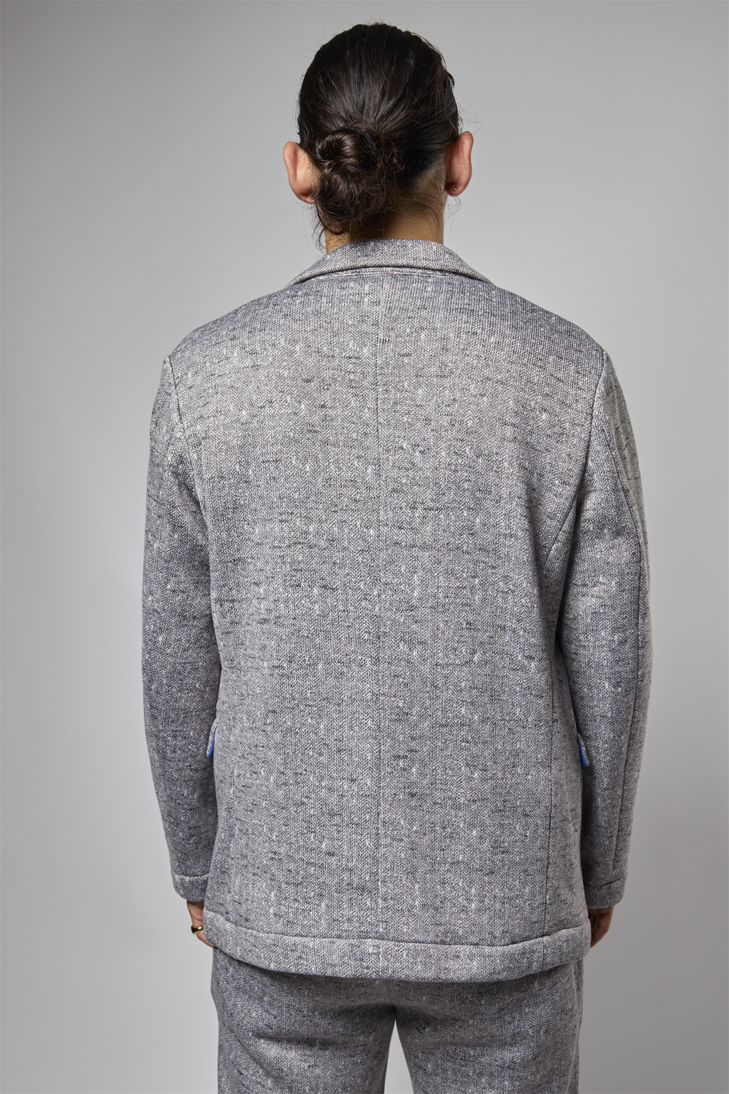 ヘリンボーンプリントジャケット 41-320103