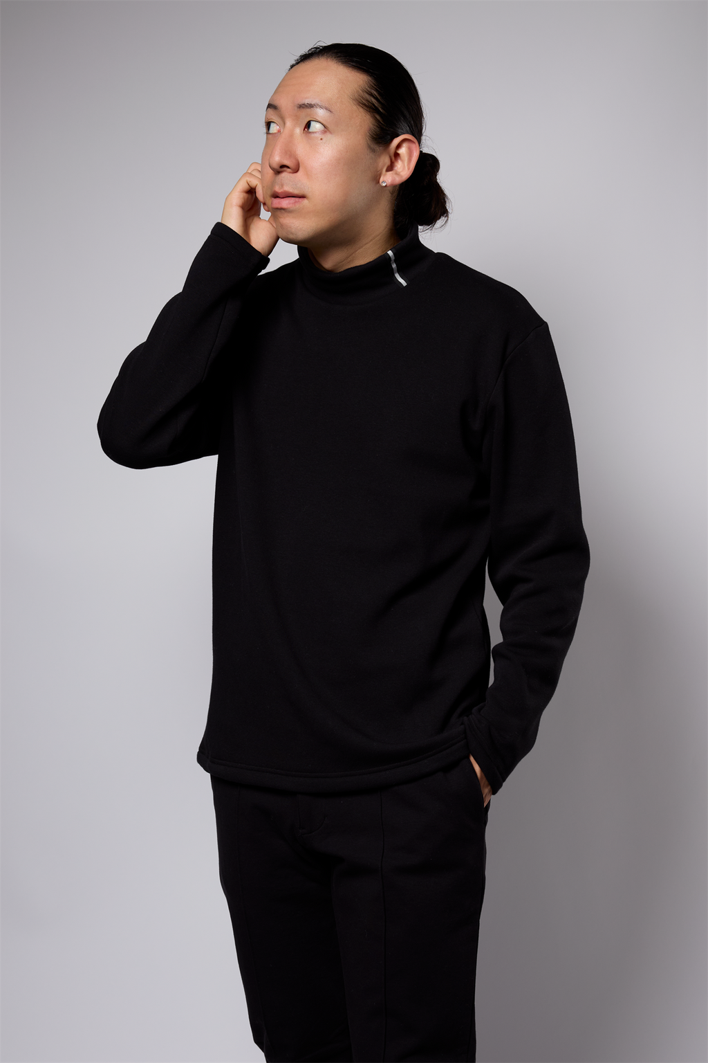 Wムートン ハイネック 41-140100