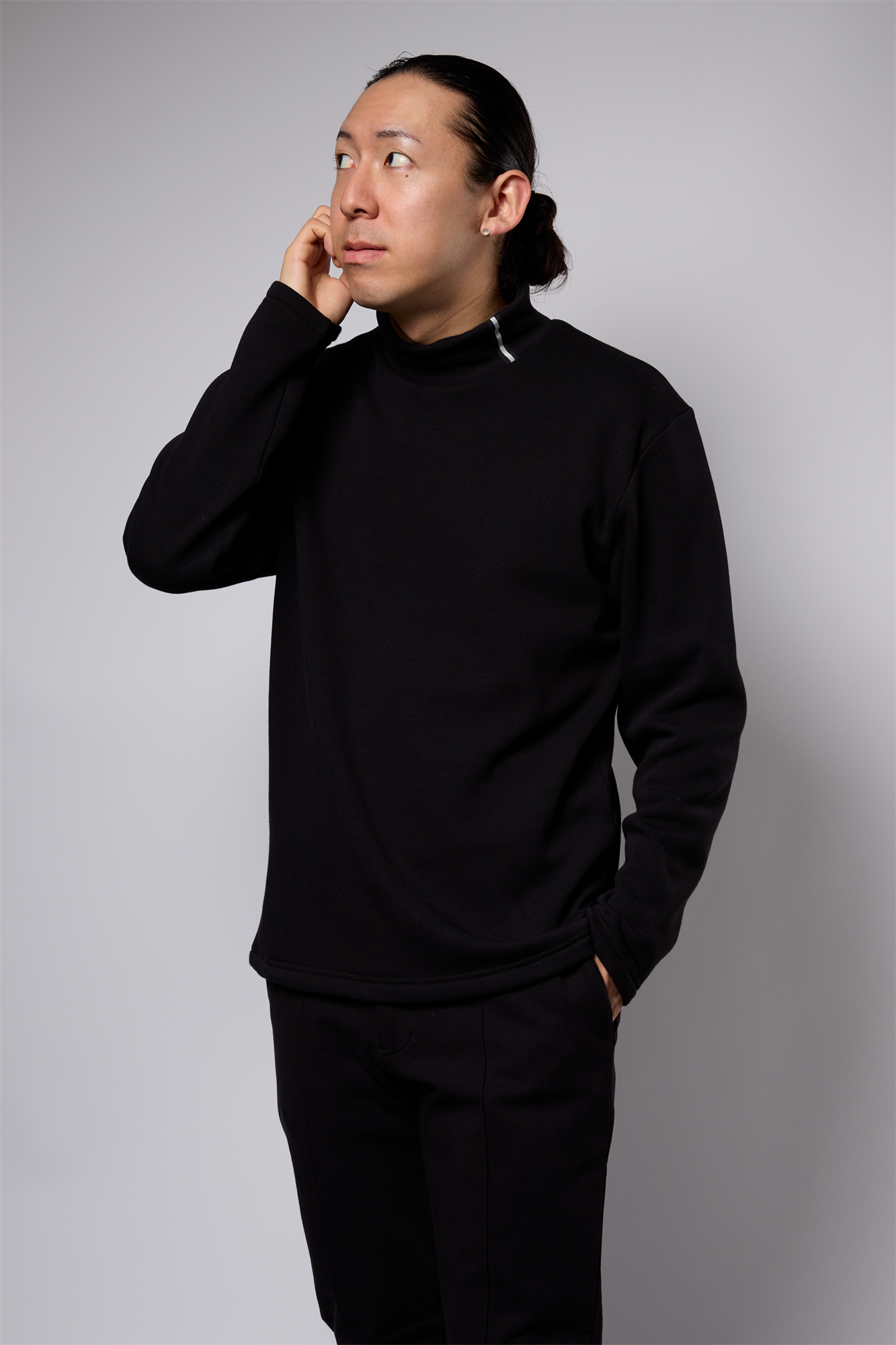 Wムートン ハイネック 41-140100