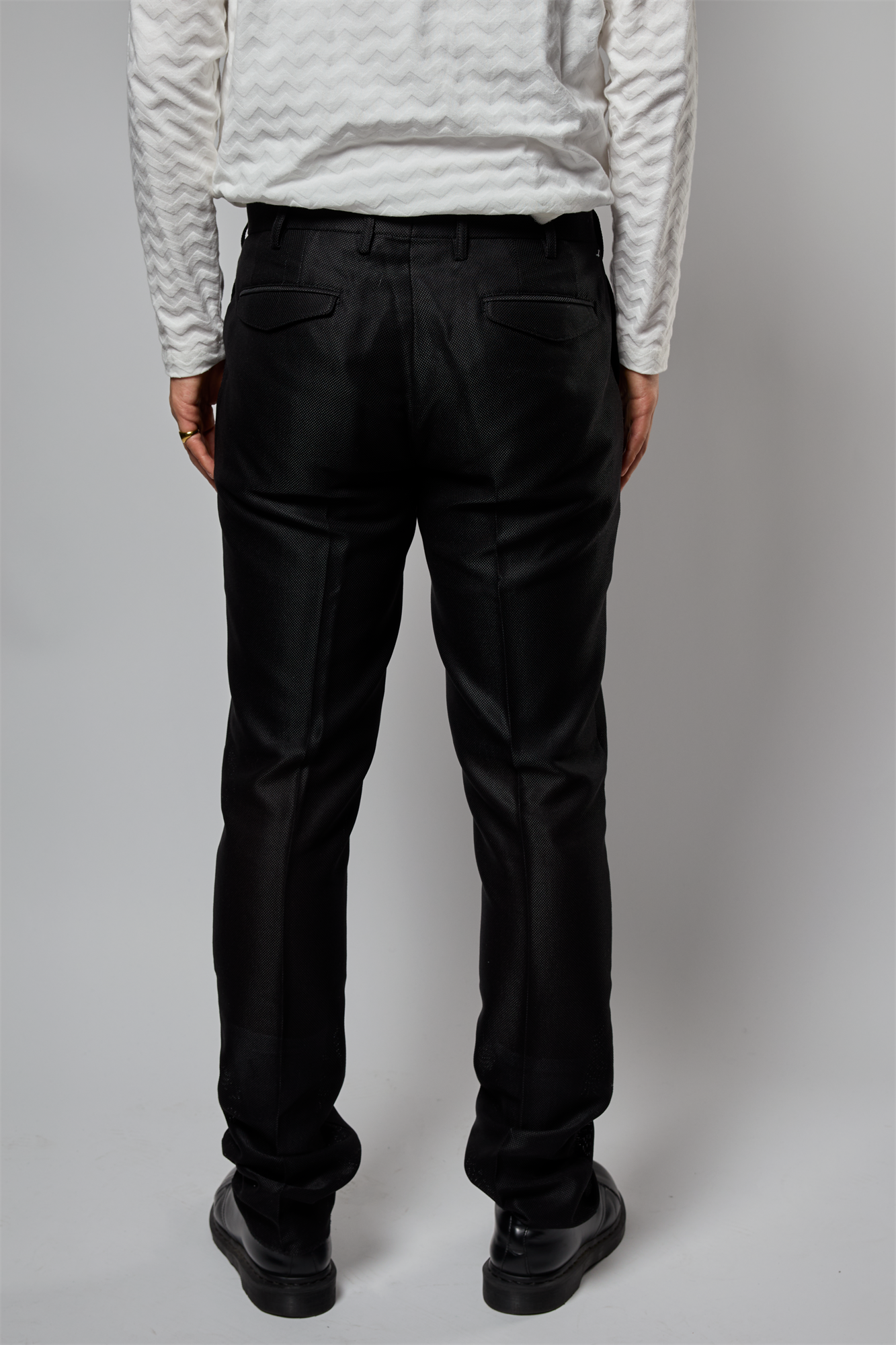 カラミ織りスラックス R1-483101