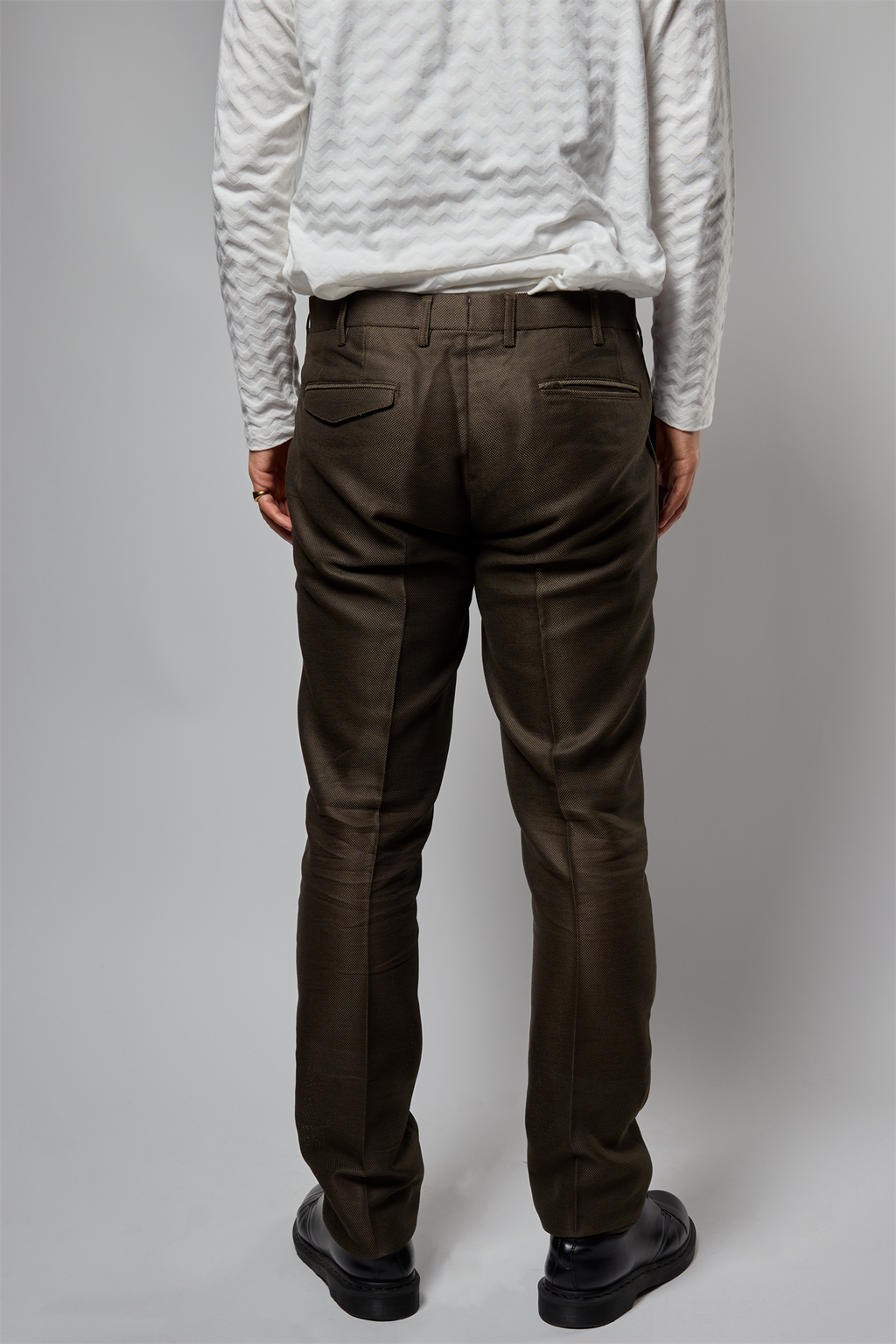 カラミ織りスラックス R1-483101