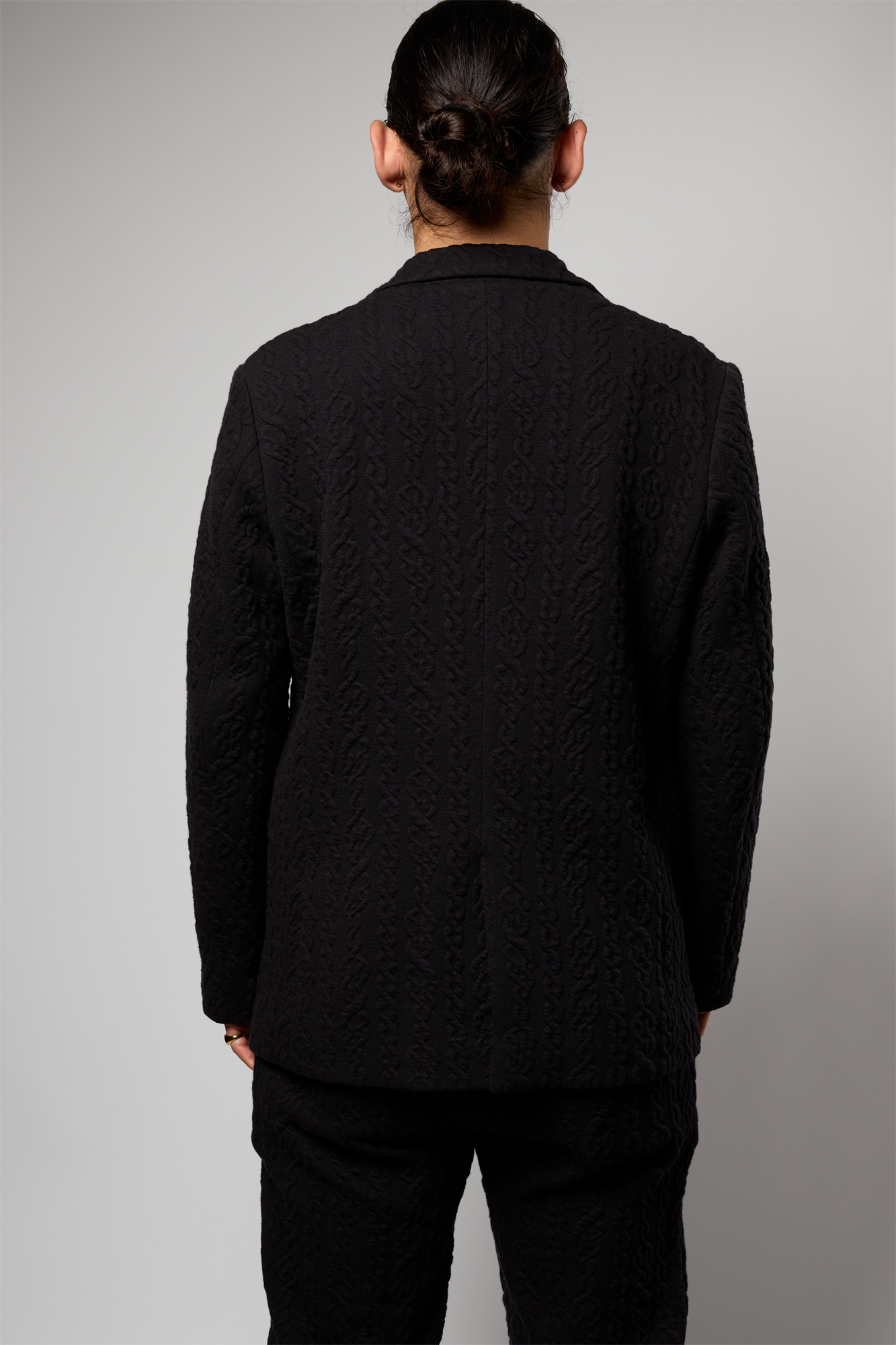 縄ストライプキルトジャケット 41-349100