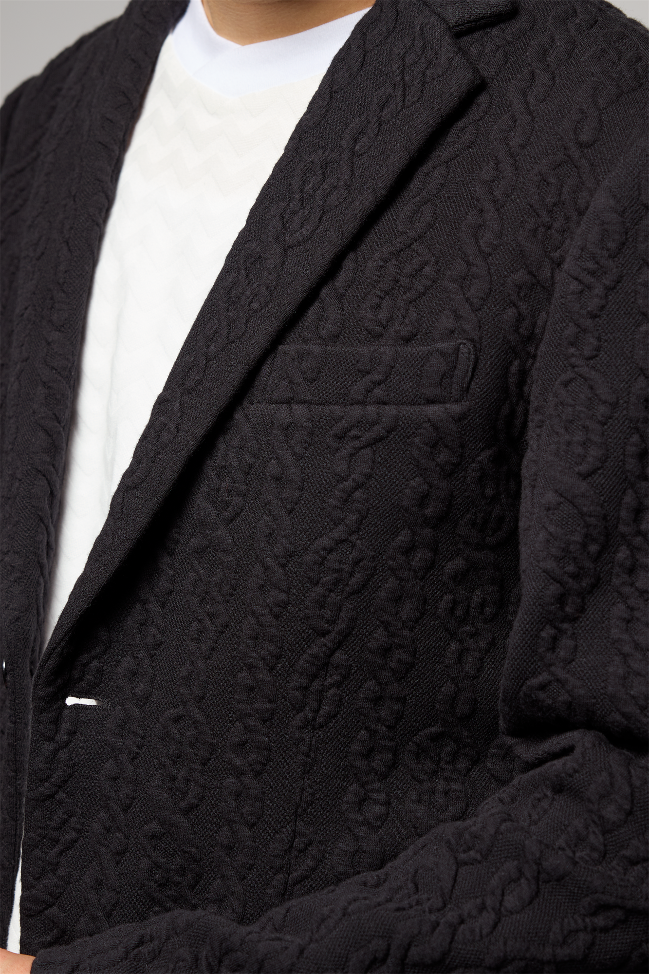 縄ストライプキルトジャケット 41-349100