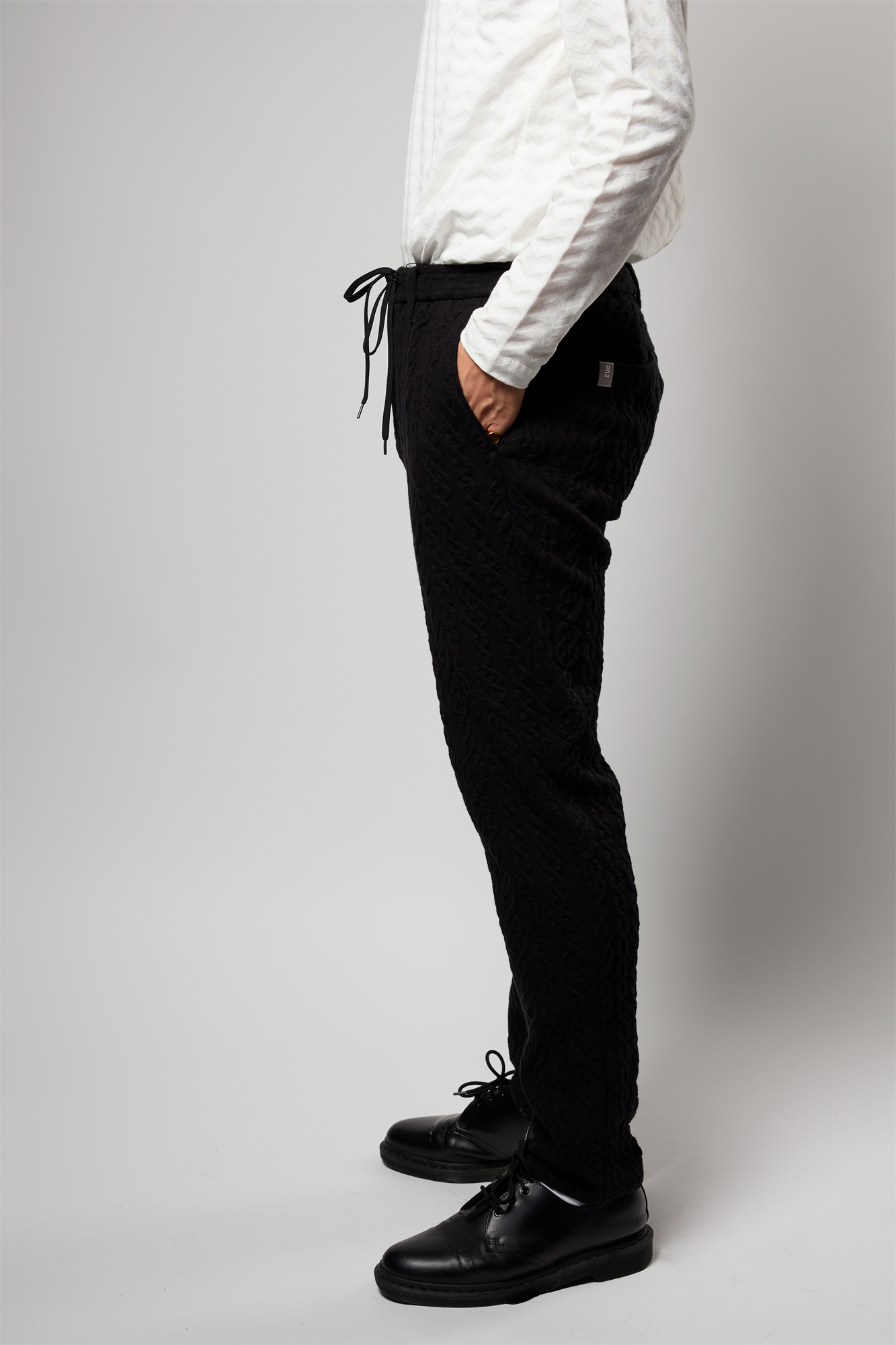 縄ストライプキルトパンツ 41-449100