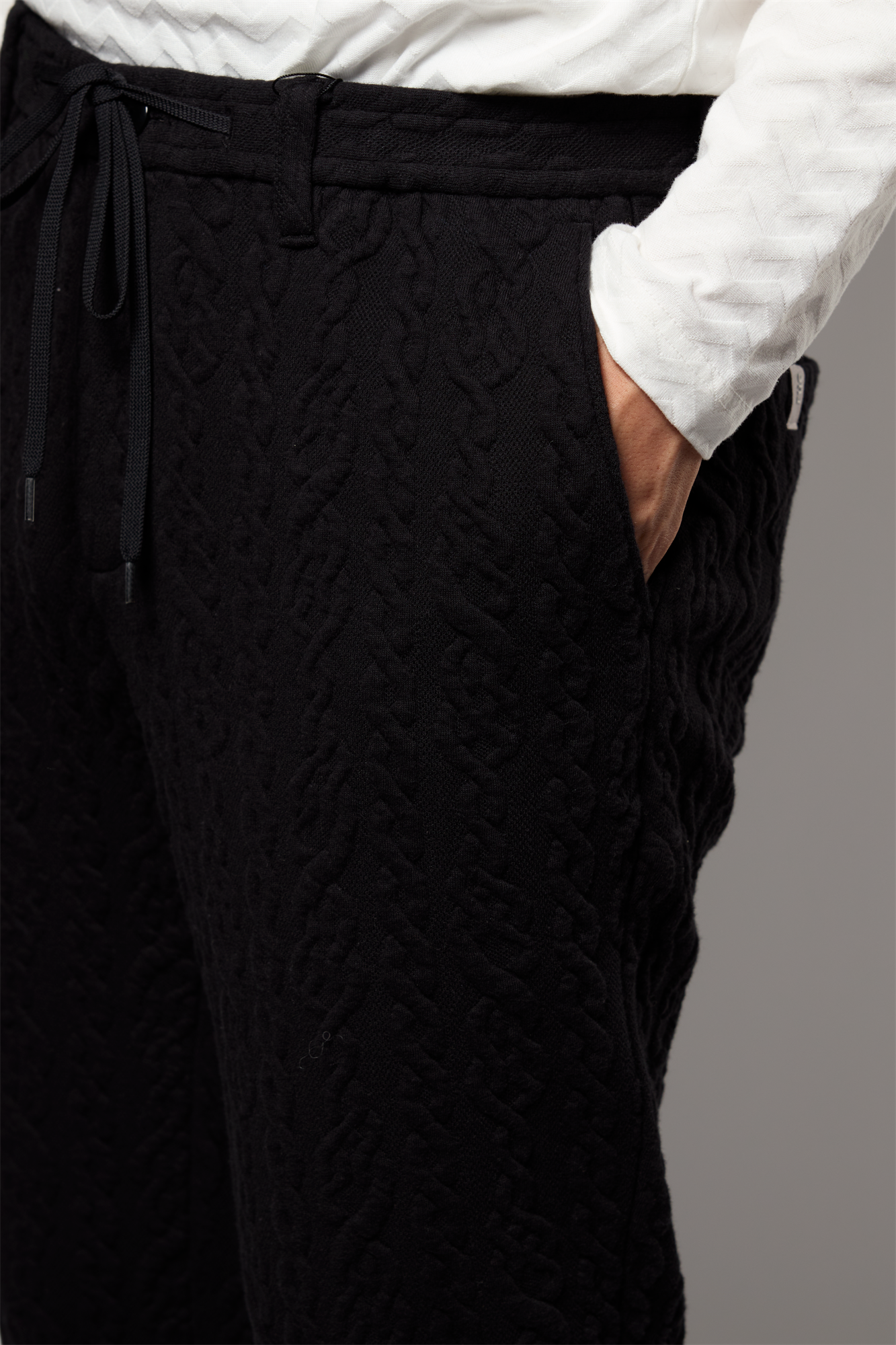 縄ストライプキルトパンツ 41-449100