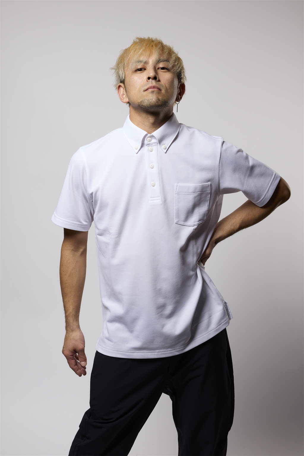 カノコボタンダウンシャツ ストレッチ R1-184303