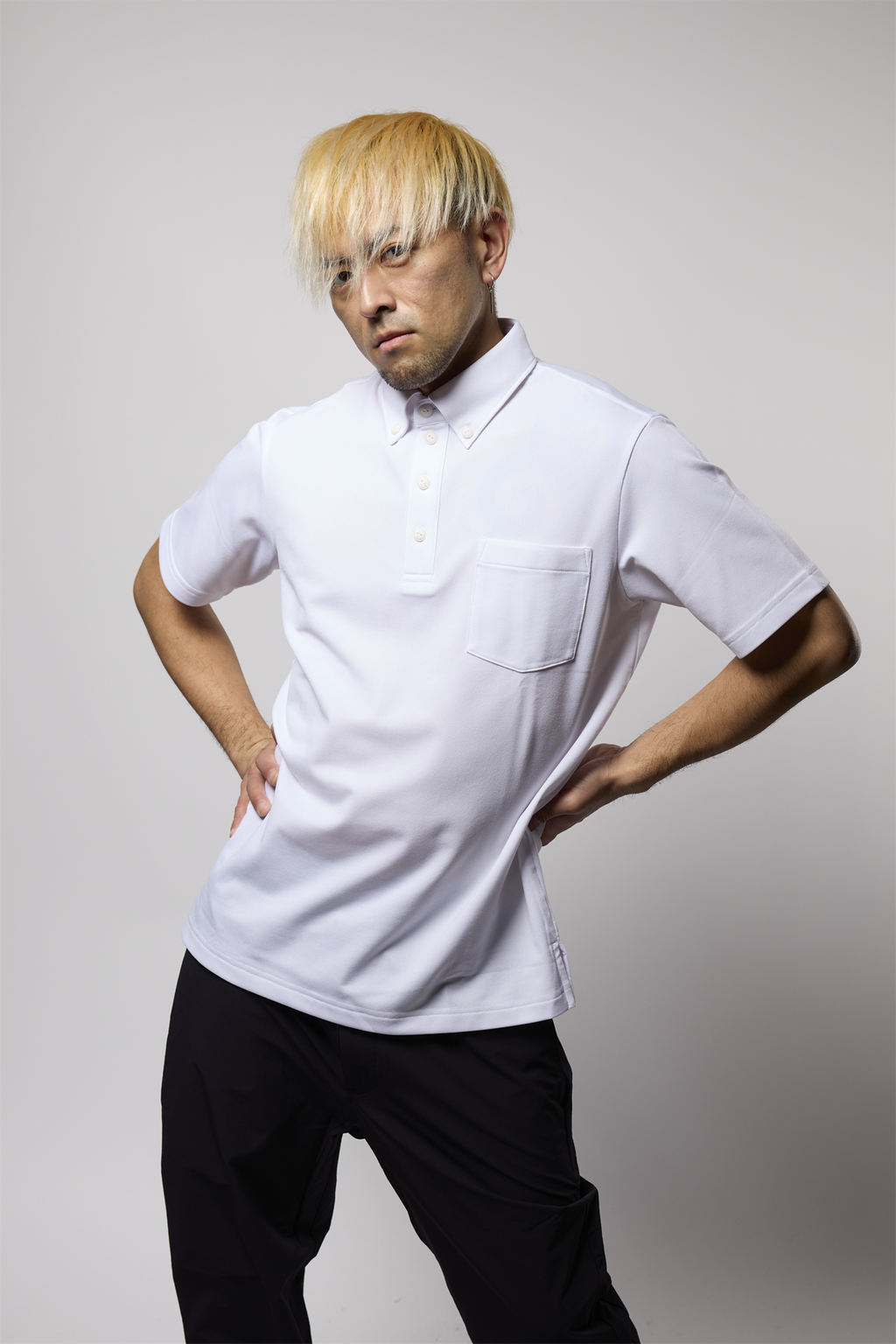 カノコボタンダウンシャツ ストレッチ R1-184303