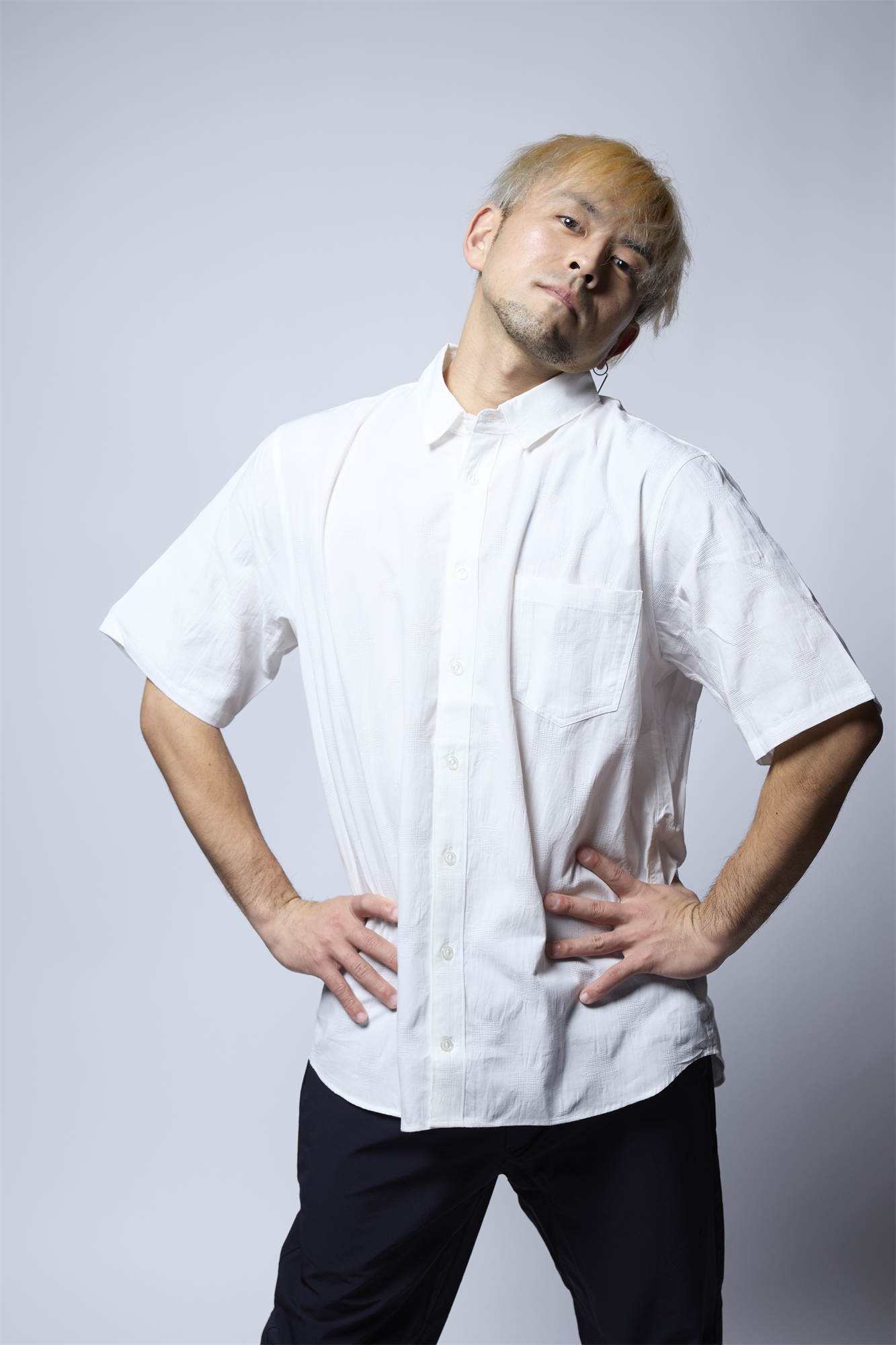 メンアサドットジャカードシャツ 41-114306