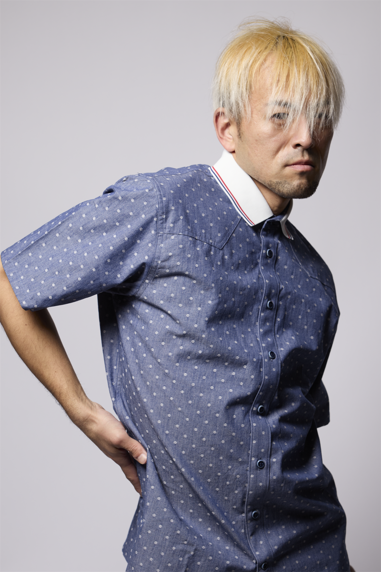 ダンガリージャカードシャツ 日本製 R1-184300