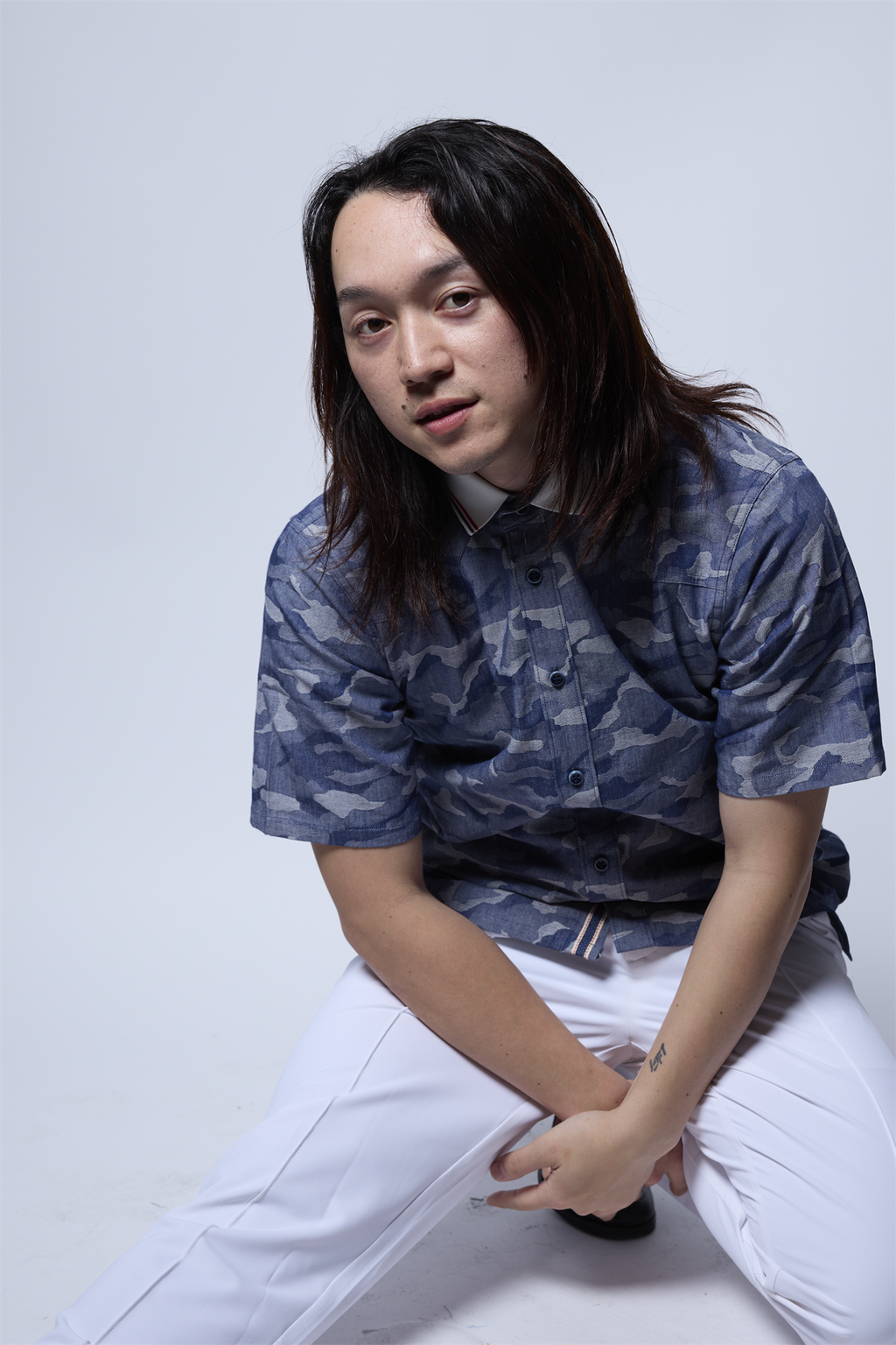 ダンガリージャカードシャツ 日本製 R1-184300