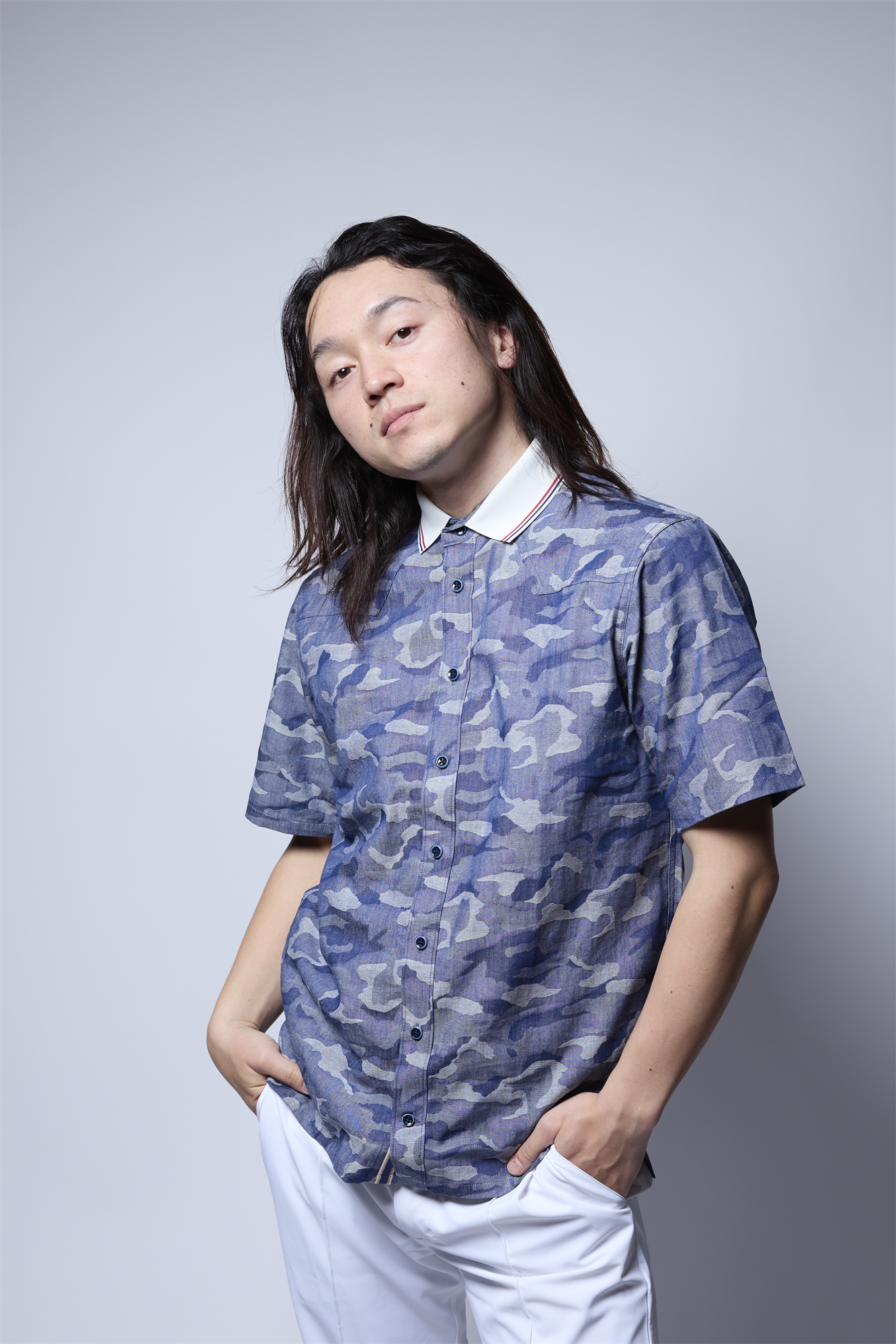 ダンガリージャカードシャツ 日本製 R1-184300