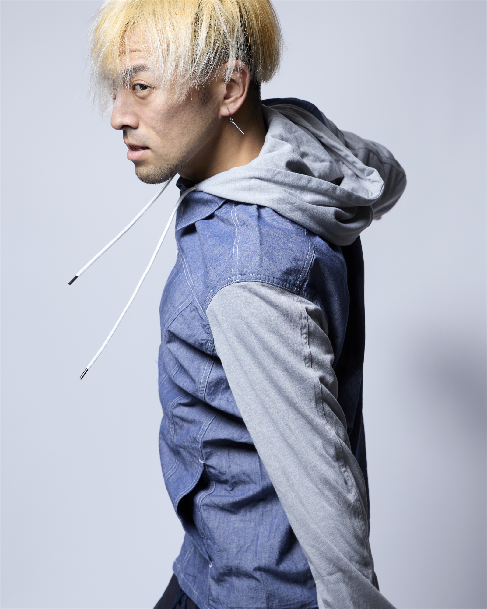 綿麻タンガリーシャツアウター R1-183103