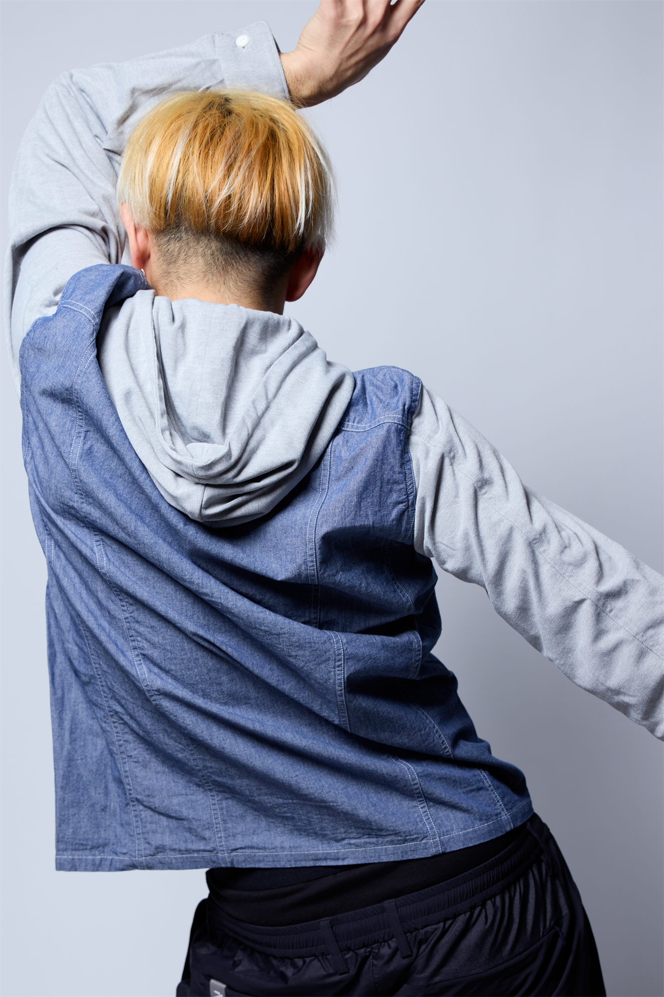 綿麻タンガリーシャツアウター R1-183103