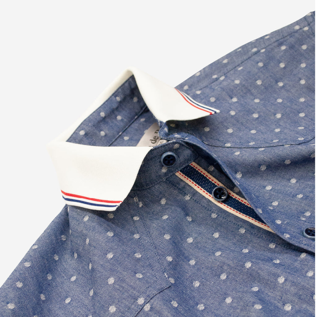ダンガリージャカードシャツ 日本製 R1-184300
