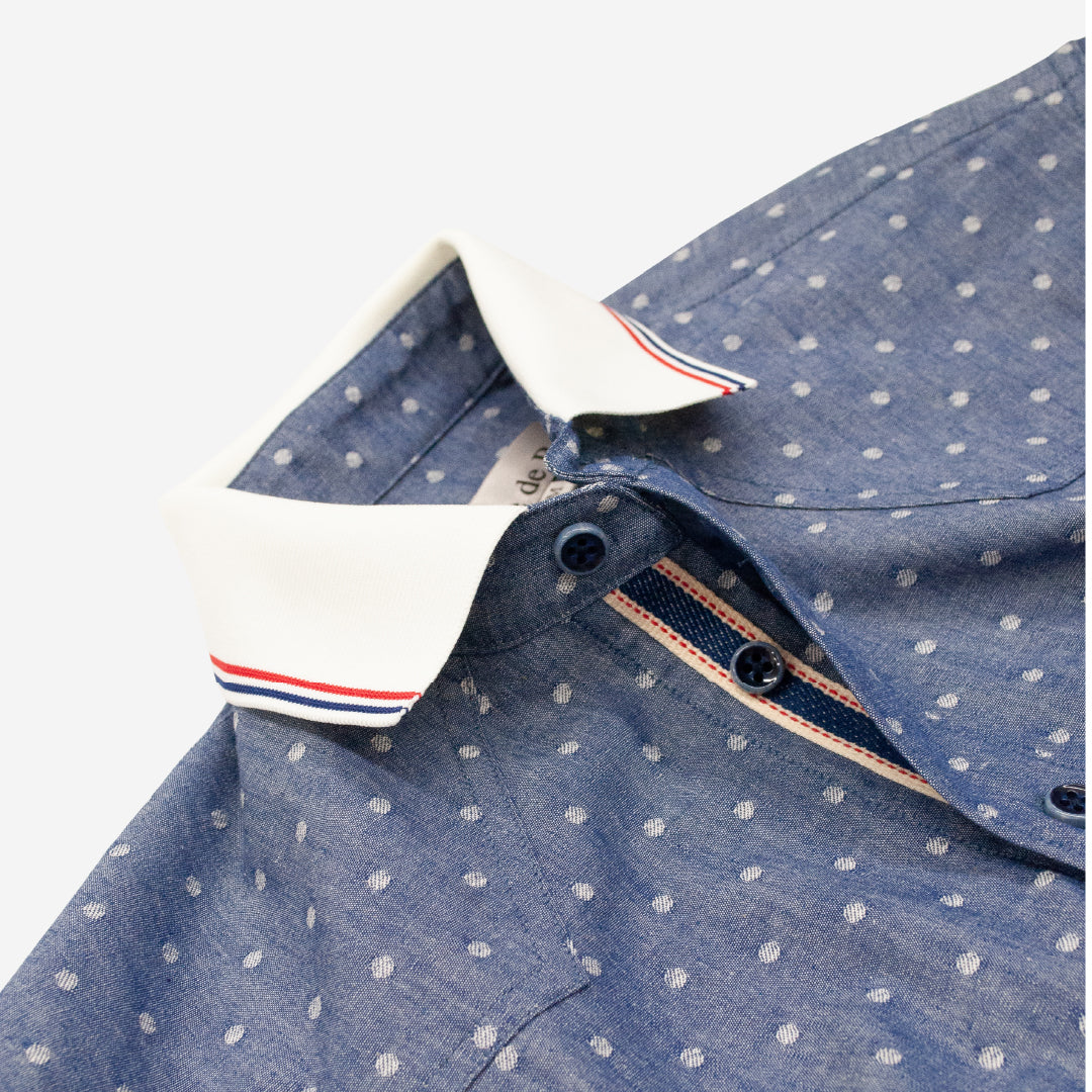 ダンガリージャカードシャツ 日本製 R1-184300