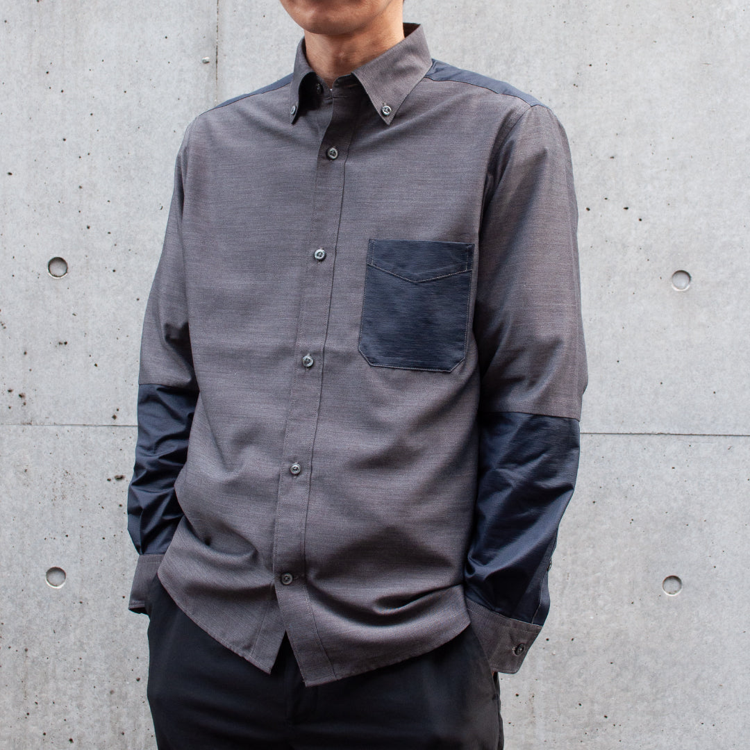 プレミアムコットン切り替えシャツ 41-199102