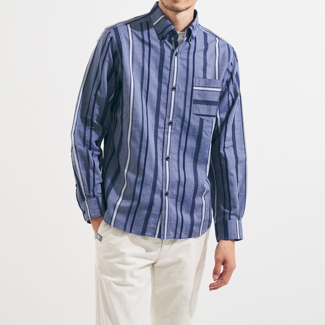 クールドビーストライプシャツ 41-112100