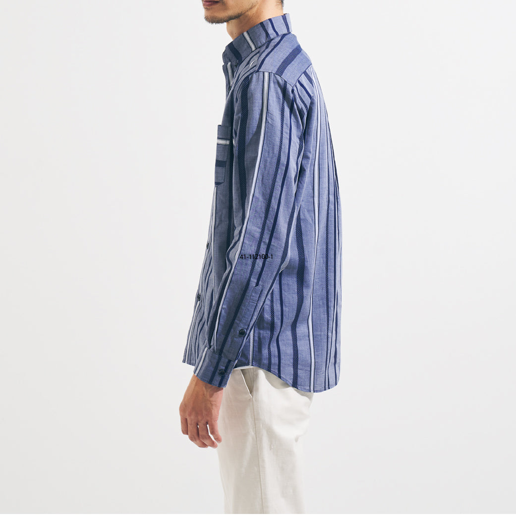 クールドビーストライプシャツ 41-112100