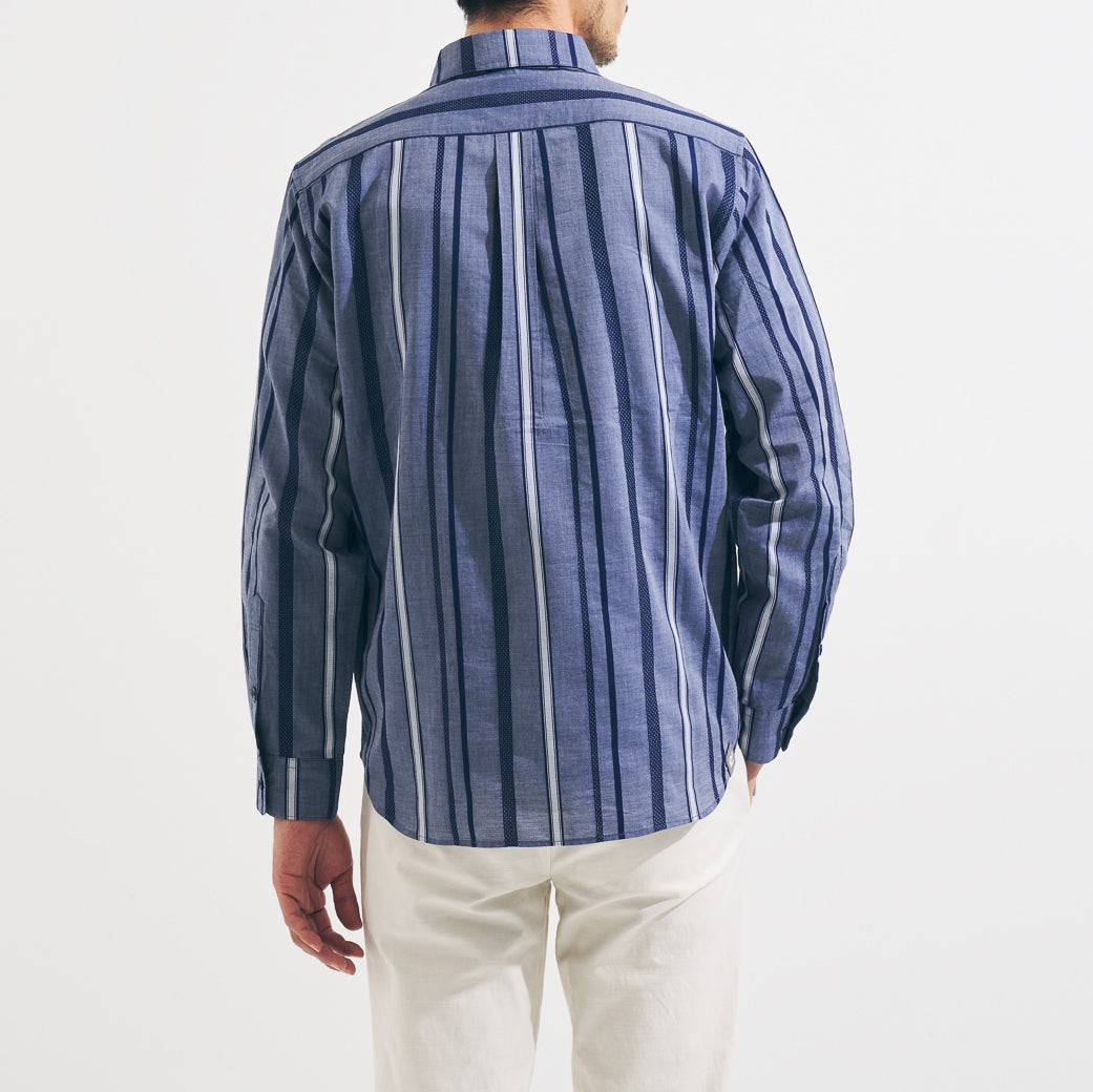 クールドビーストライプシャツ 41-112100