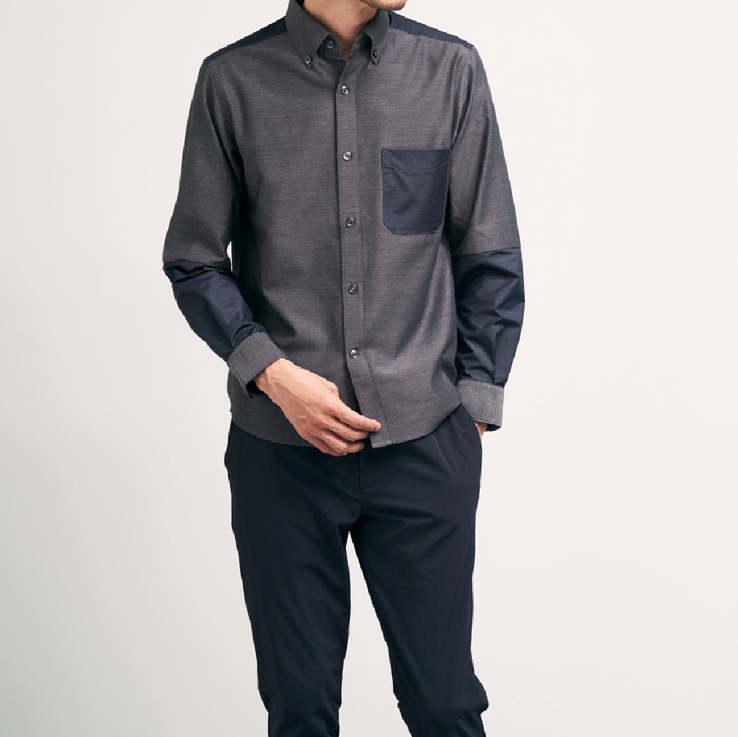 プレミアムコットン切り替えシャツ 41-199102