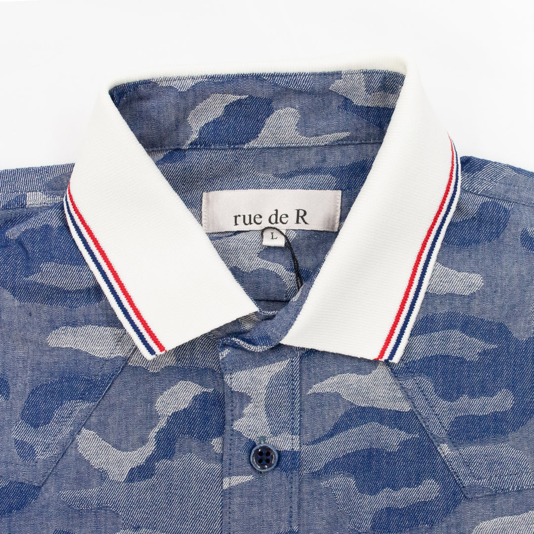 ダンガリージャカードシャツ 日本製 R1-184300