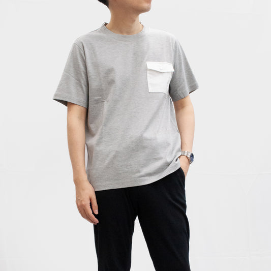 フラップポケットTシャツ 汗染み防止 吸汗速乾 接触冷感 R1-184304